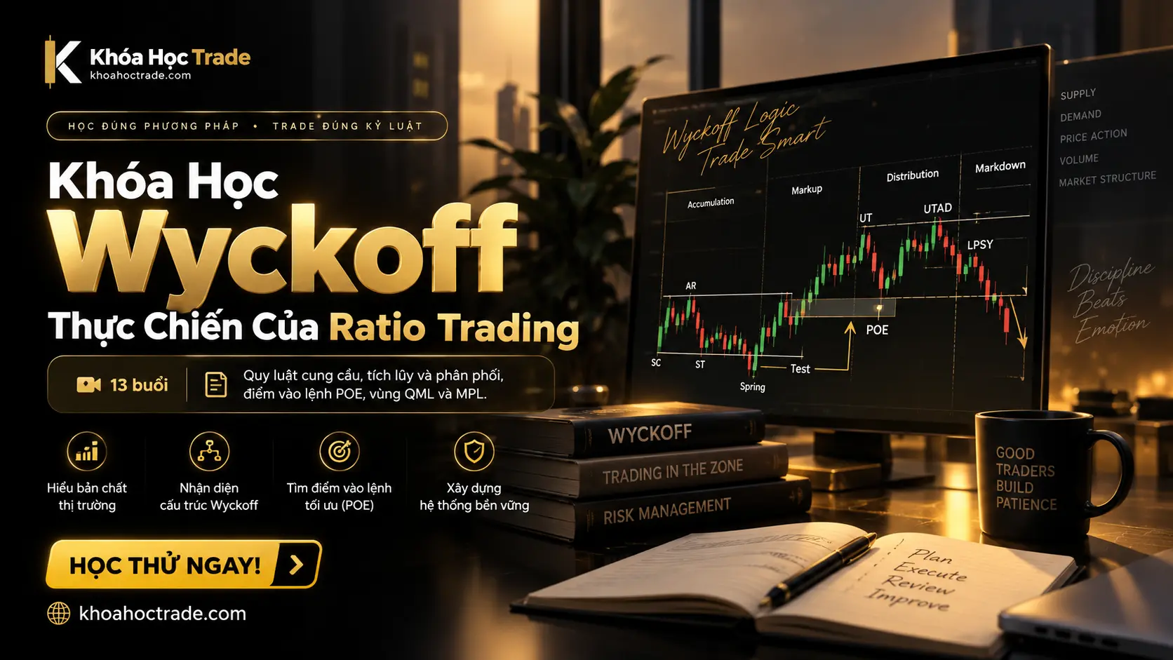 Ảnh khóa học Khóa Học Wyckoff Thực Chiến Của Ratio Trading